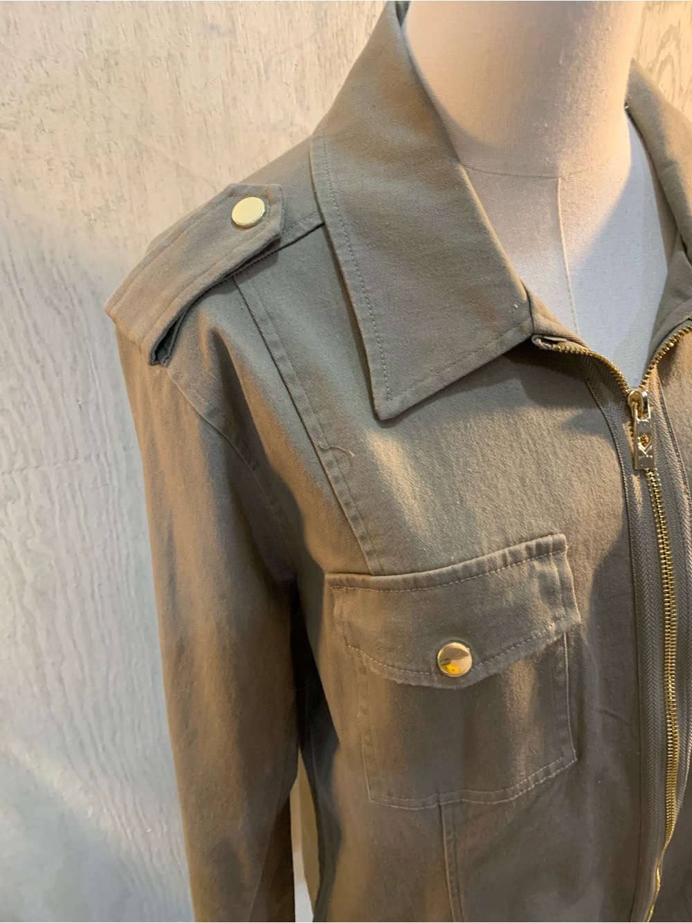 Belle by Kim Gravel Olive Green Jacket - Picture 3 of 6